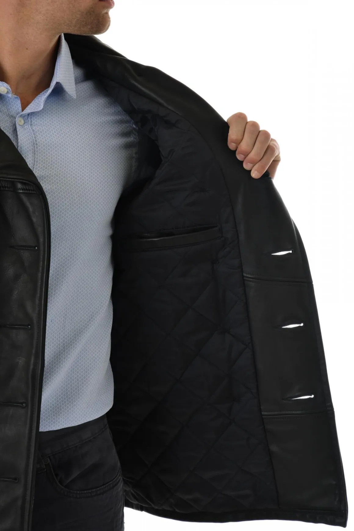 Veste Homme Schott Caban Cuir 140