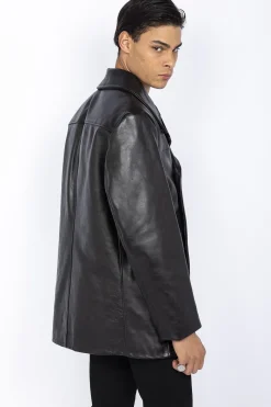 Veste Homme Schott Caban Cuir 140