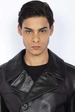 Veste Homme Schott Caban Cuir 140
