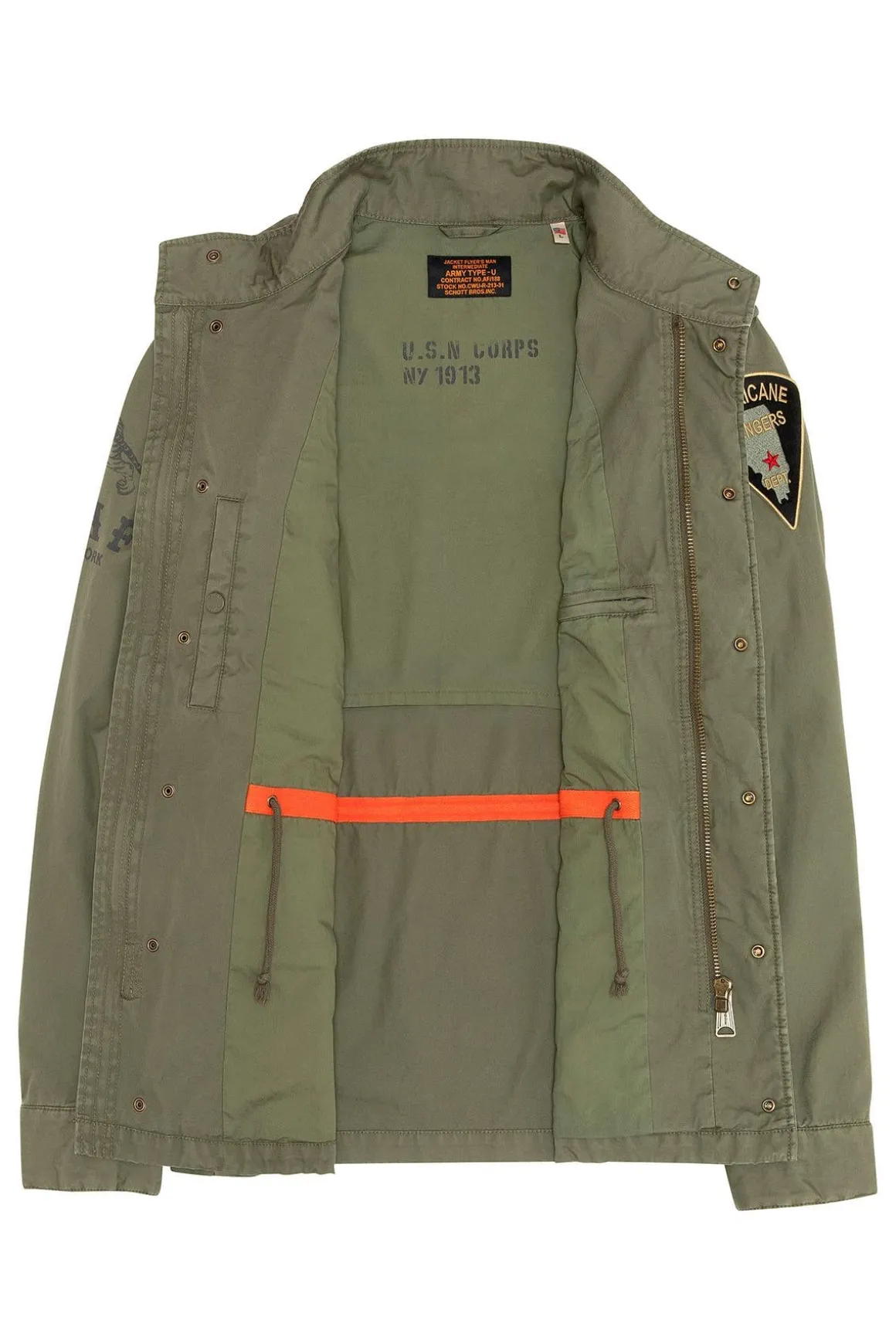 Veste Homme Schott Darden Kaki