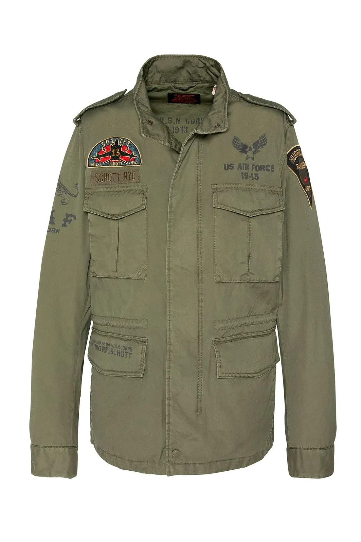 Veste Homme Schott Darden Kaki