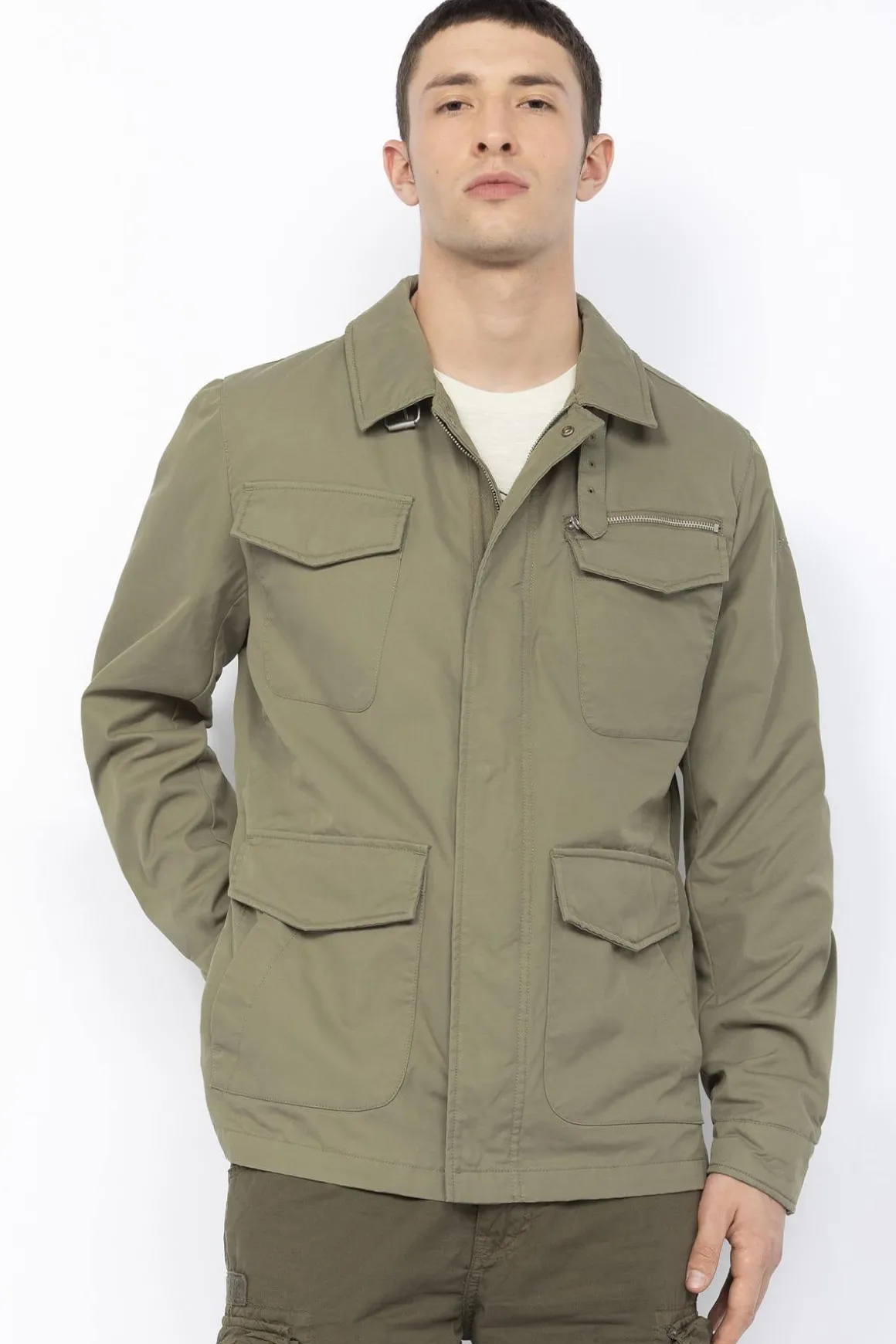 Veste Homme Schott Flint Sage Kaki