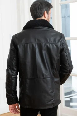 Veste Homme Schott Lcmaine Black