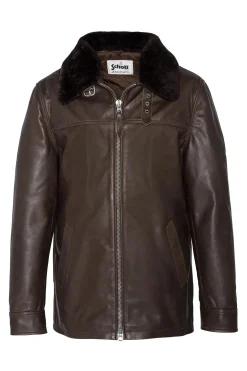 Veste Homme Schott Lcmaine Brown
