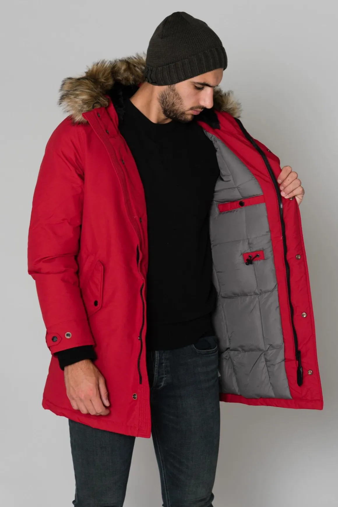 Veste Homme Schott M53X Dark Red