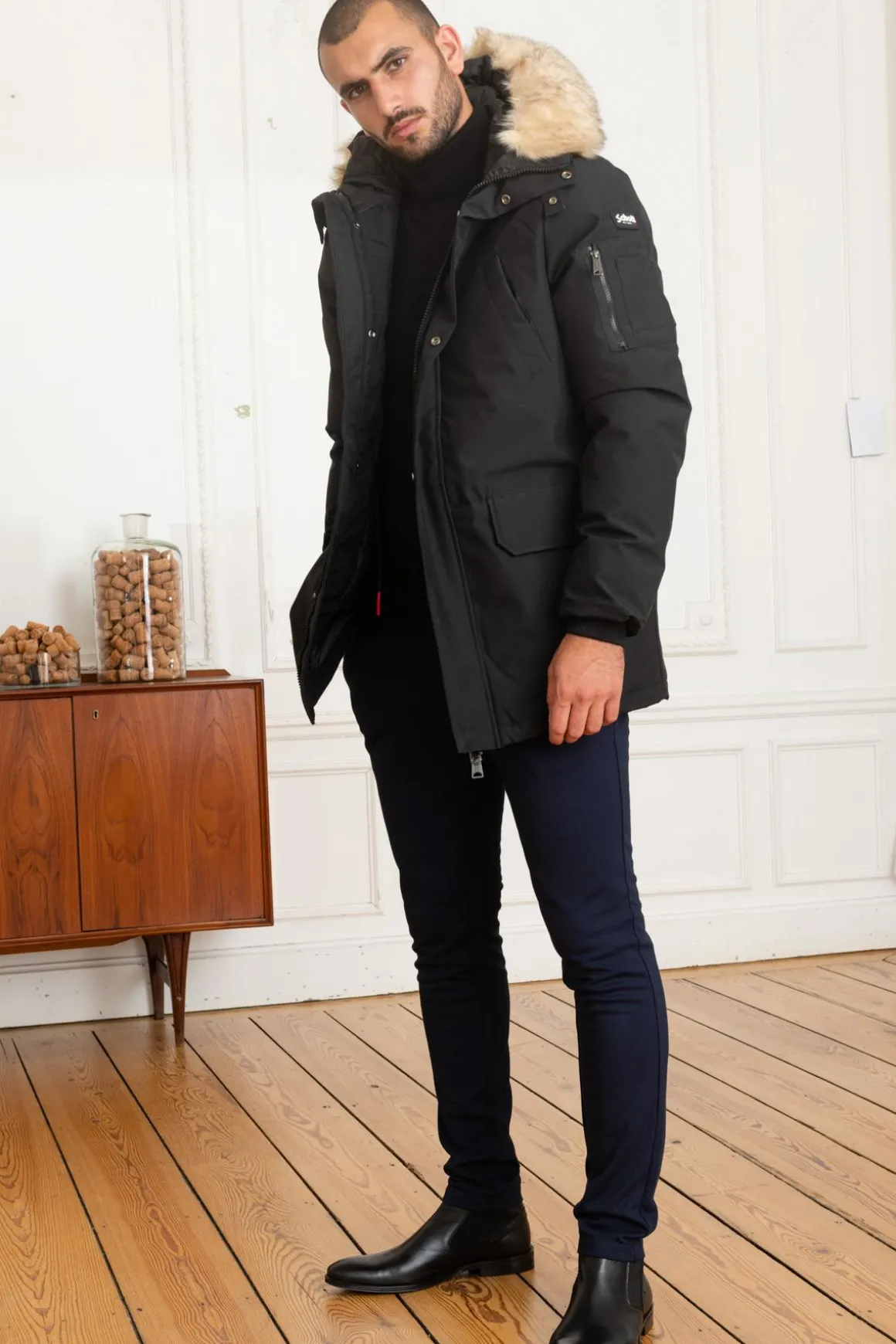 Veste Homme Schott Nelson20 Black