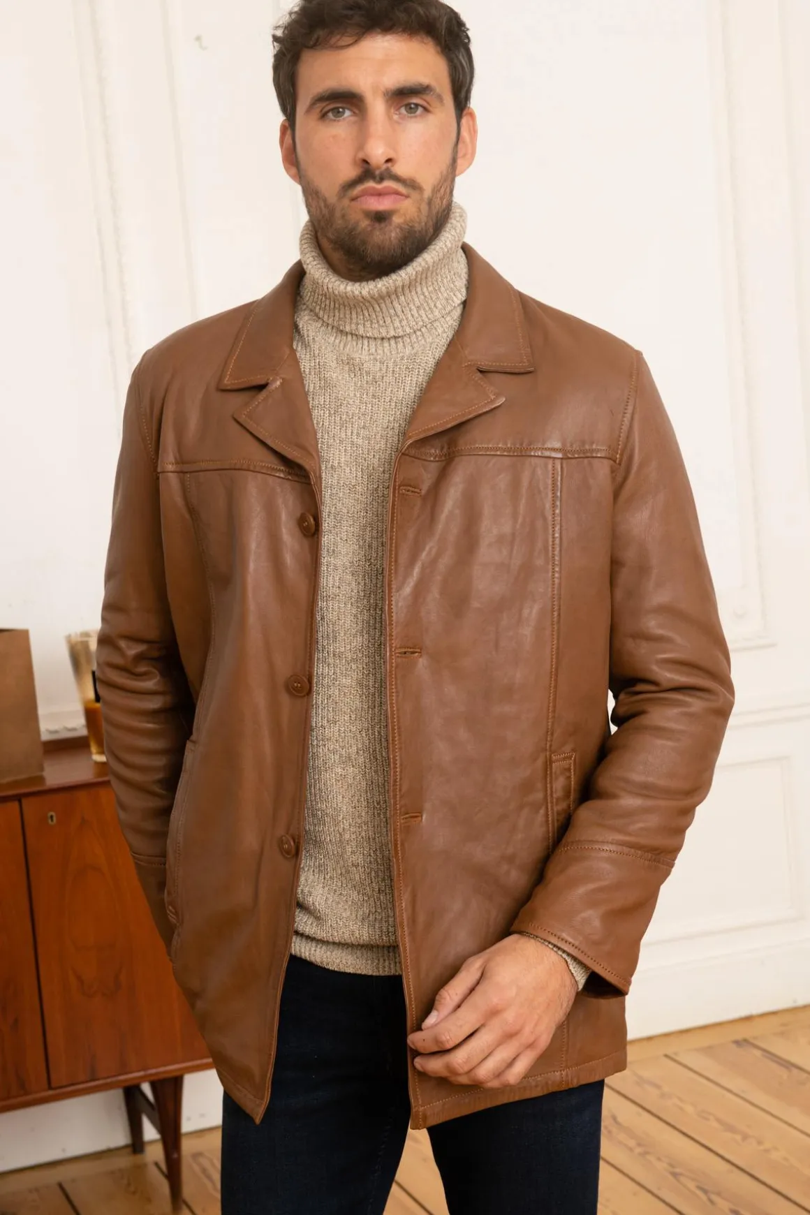 Veste Homme Serge Pariente Nathan Oxblood