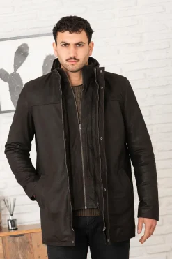 Veste Homme Serge Pariente Parka Orio Buffle Brown