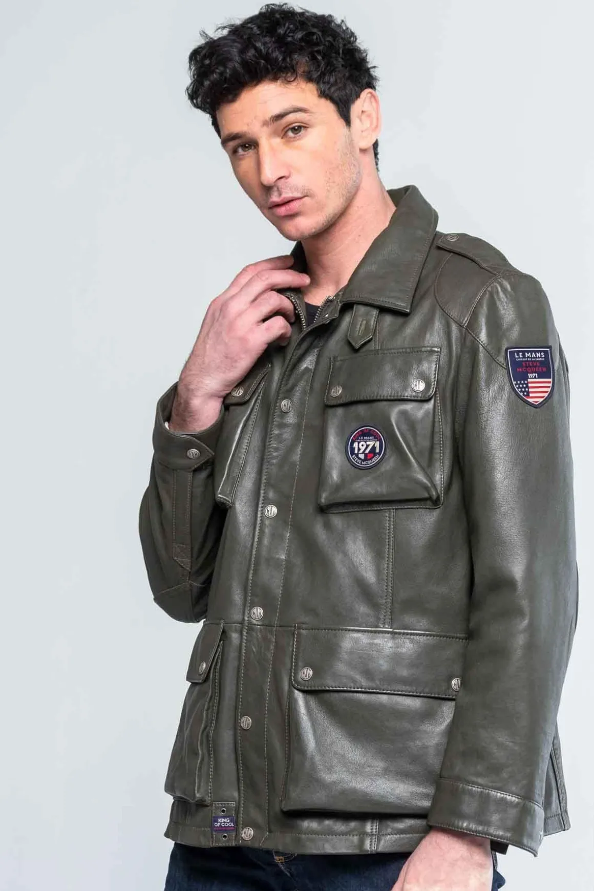 Veste Homme Steve Mcqueen Danny Dark Kaki