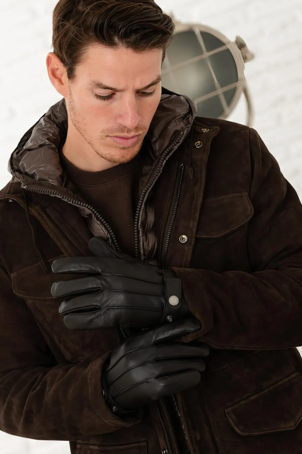 Veste Homme The Jack Leathers Radar + Tri Seasons Bonded Suede Moka