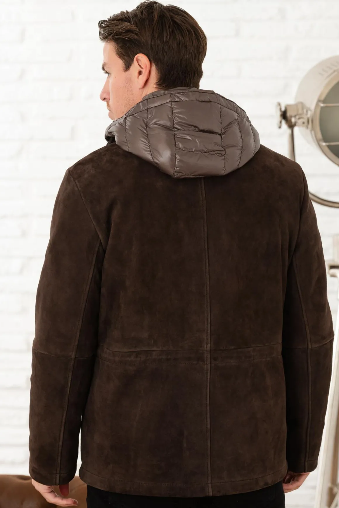 Veste Homme The Jack Leathers Radar + Tri Seasons Bonded Suede Moka