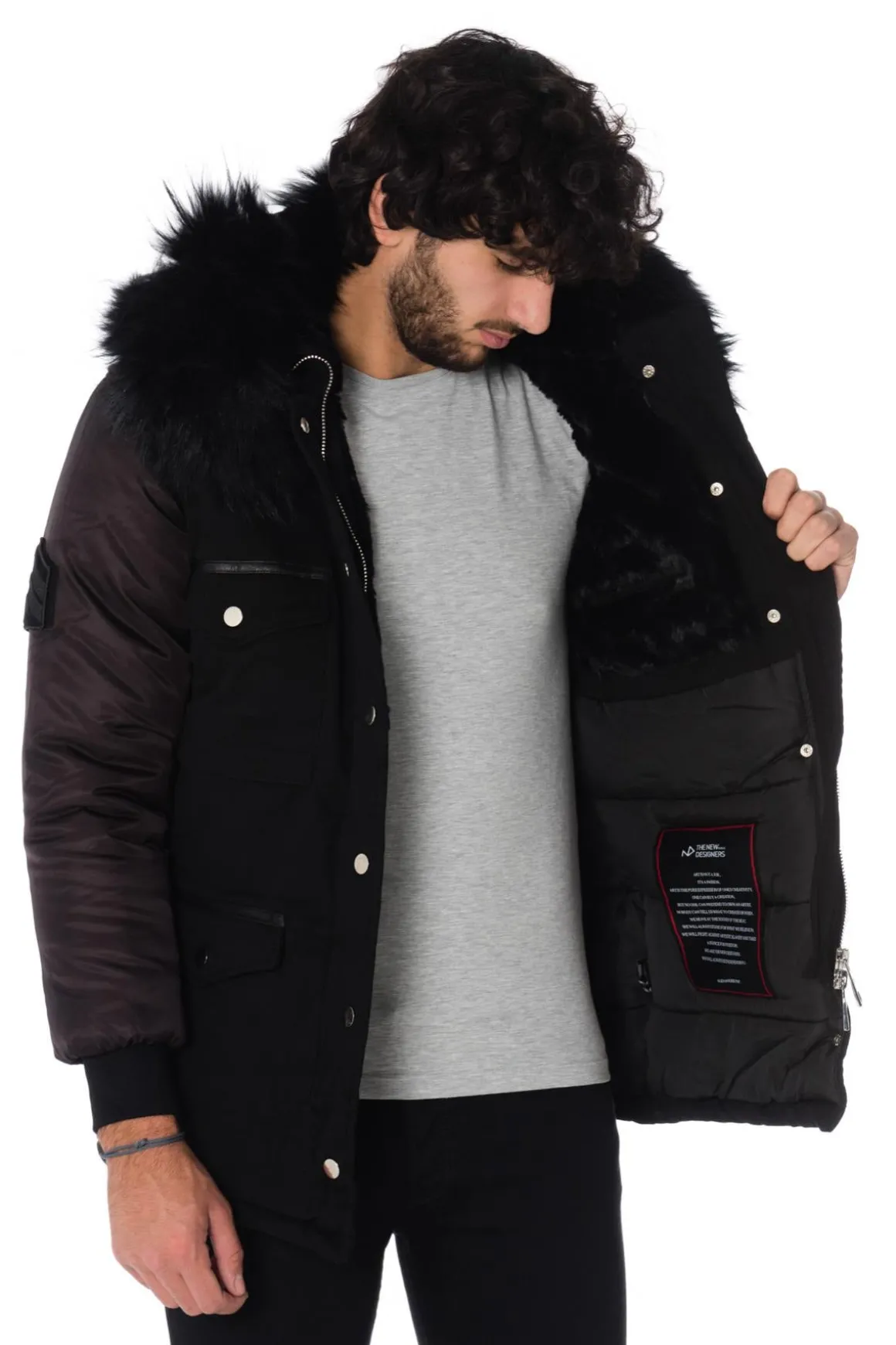 Veste Homme The New Designers District Black