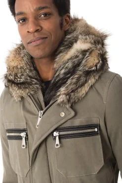 Veste Homme Wild Arctic By Flo & Clo Robin Tex + Fur Verde